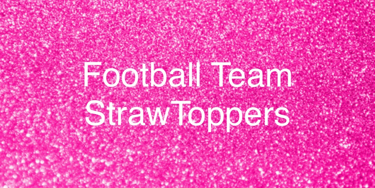 Football helmet team strawtopper