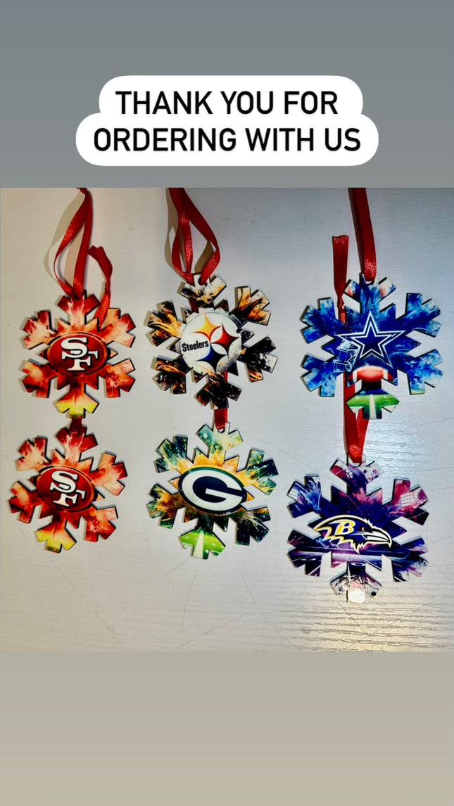 Snow flake ornaments