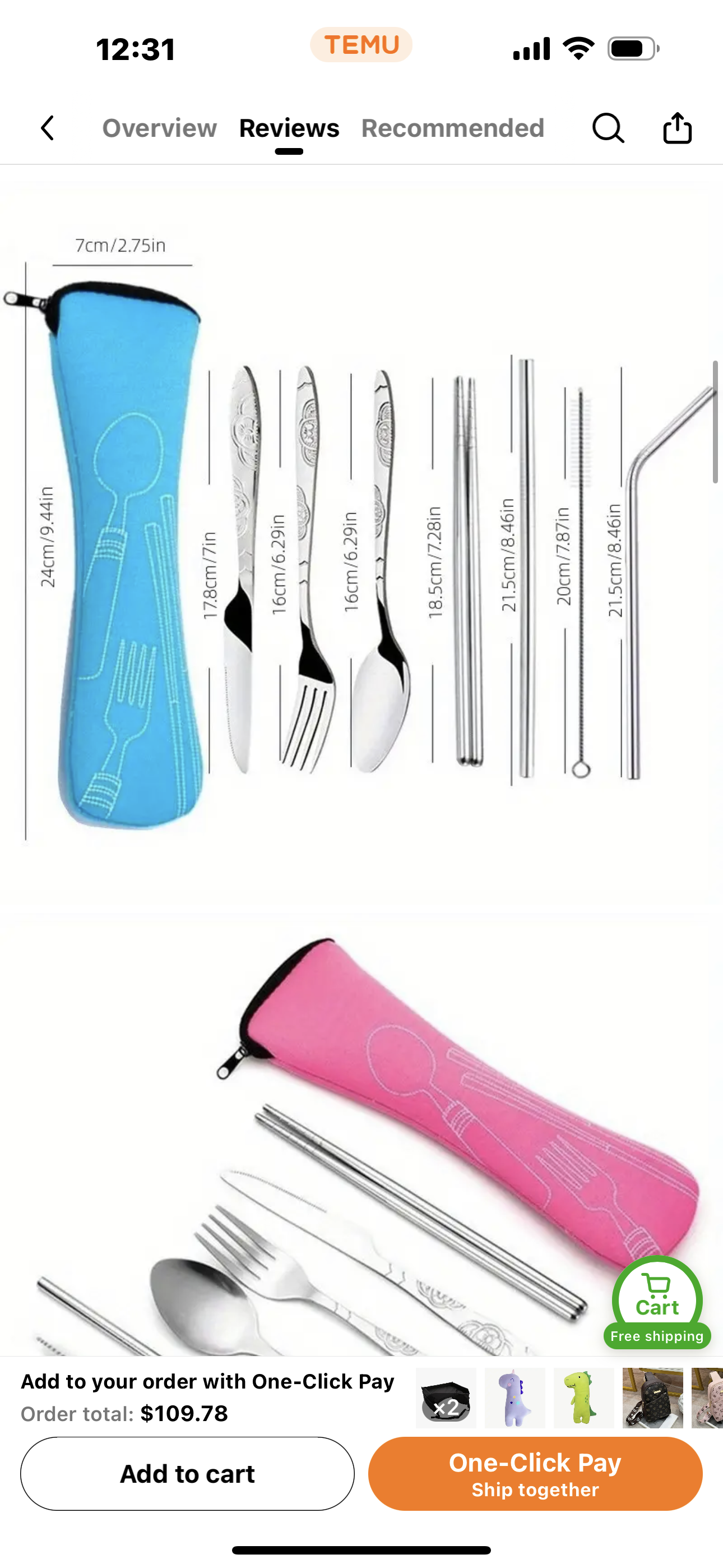 Travel utensils